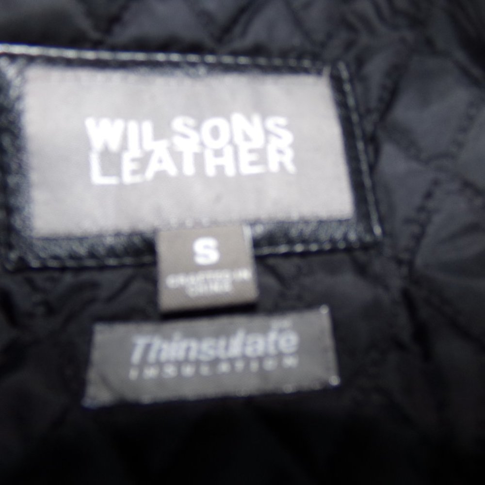 Wilson Leather Jacket  Small Black - Picture 8 of 8